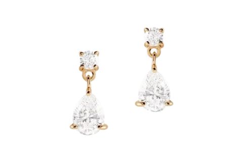 Boucles d’Oreilles Goutte Zircon Dorées Élégance Intemporelle