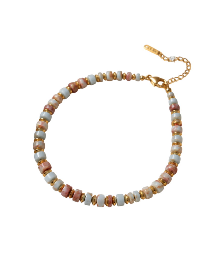 Bracelet Perlé Rosée Dorée