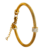 Bracelet jonc femme doré avec maille serpent et anneaux ornés de cristaux brillants, présenté dans un écrin de bijouterie haut de gamme.
